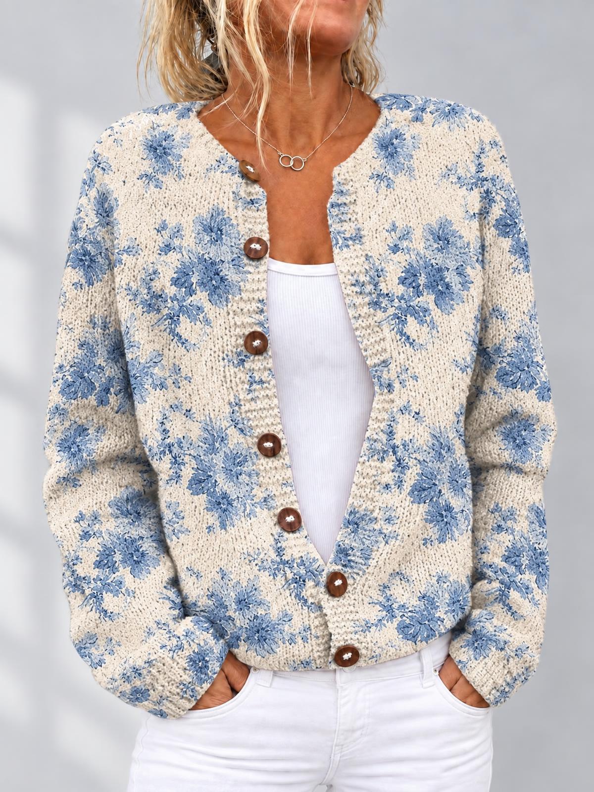 CARDIGAN FLEURI VINTAGE