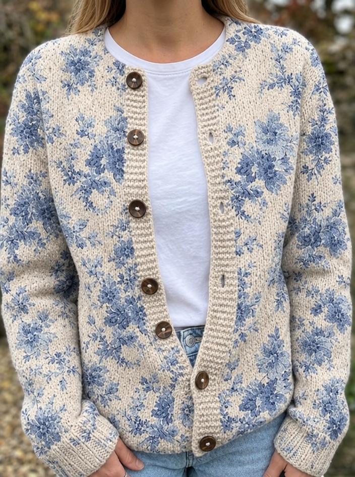CARDIGAN FLEURI VINTAGE