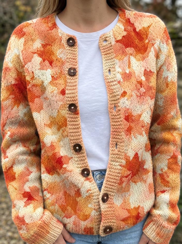 CARDIGAN AUTOMNAL ÉRABLE