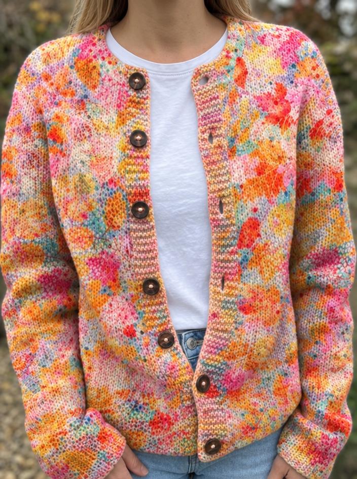 CARDIGAN CONFETTIS FLEURIS